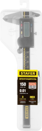 Штангенциркуль STAYER &quot;MASTER&quot; электронный, направляющая из композитных матер. на основе углеродного волокна, пластик корпус, шаг измерения 0,1, 150мм 34411-150 купить в Надыме