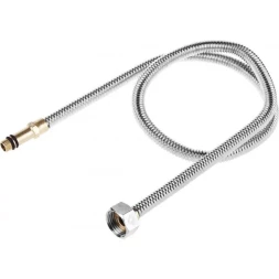 Подводка ЗУБР "ЭКСПЕРТ" сильфонная из нержавеющей стали, для смесителя, удлиненная, г/ш (гайка-штуцер), 1/2", 0,8м 51013-080