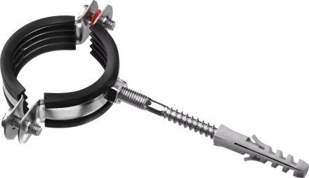 ЗУБР 1 1/2, цинк, 1 шт, трубный хомут с сантехнической шпилькой и дюбелем (37866-47-52) купить в Надыме