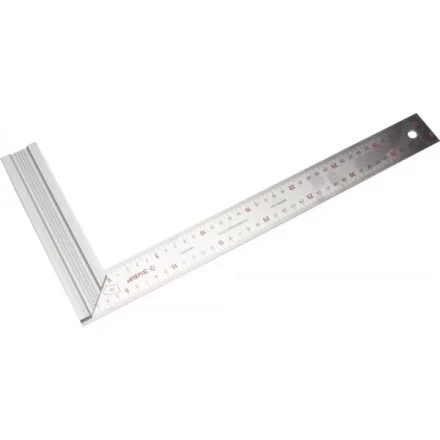 Угольник ЗУБР "ЭКСПЕРТ" столярный, усиленная алюминиевая рукоятка, нержавеющее полотно 37мм, длина 400мм 34394-40 купить в Надыме