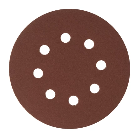 Круг абразивный на ворсовой подложке под "липучку", перфорированный, P 240, 125 мм, 5 шт Сибртех 738117 купить в Надыме