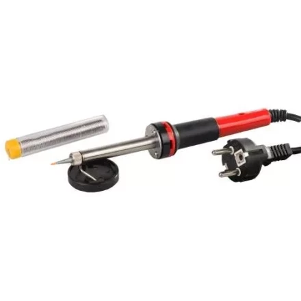 Паяльник MATRIX 30W (220В) класса защиты 1 с индикатором напряжения и медным острым наконечником с защитным покрытием 913043 купить в Надыме