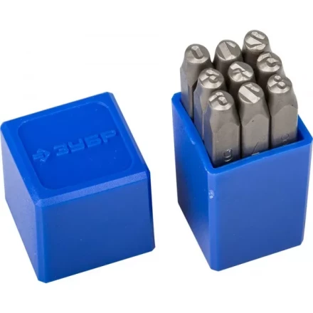 Клейма ЗУБР цифровые арабские, шрифт 5мм 21501-05_z01 купить в Надыме