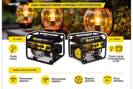 Электрогенератор DY13000LX Huter 64/1/79 купить в Надыме