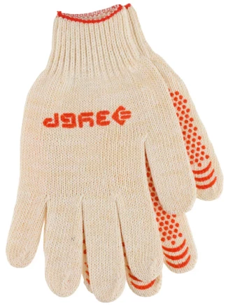 Перчатки ЗУБР "МAСTEP" трикотажные, 7 класс, х/б, с защитой от скольжения, L-XL, 3 пары 11456-K3 купить в Надыме