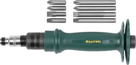 Отвертка KRAFTOOL ударно-поворотная, реверсивная, сменные биты, 8шт, набор 10 предметов 25550-H10 купить в Надыме