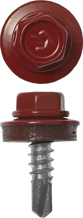 Саморезы ЗУБР "ПРОФЕССИОНАЛ" окраш., RAL 3003 рубин.-красн., для крепл. кров. матер. к металл. констр., 5.5x25мм, 420шт 4-300315-55-025-3003 купить в Надыме