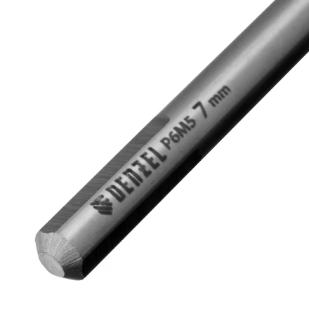 Сверло спиральное по металлу Denzel, 7,0 х 156 мм, Р6М5, Golden Tip, удлиненное, 718258 купить в Надыме