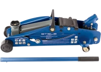 Домкрат гидравлический подкатной с фиксатором 2.5т SAFETY PIN 140-385 мм в кейсе STELS 51132
