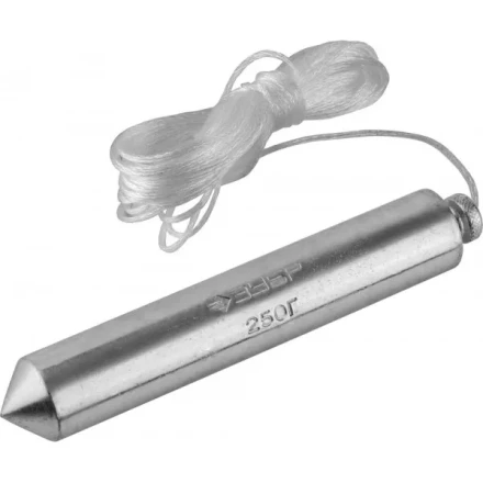 Отвес ЗУБР "МАСТЕР" строительный со шнуром, в пластиковом контейнере, 250 г 0636-250_z01 купить в Надыме