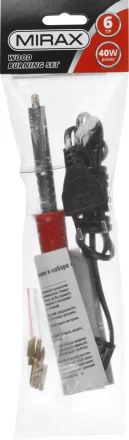 Прибор для выжигания MIRAX с набором насадок, 40 Вт, 6шт 55430-H6 купить в Надыме