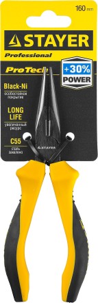 Тонкогубцы STAYER &quot;PROTech&quot;, эксцентриковое расположение шарнира, 160мм 22027-3-16_z02 купить в Надыме
