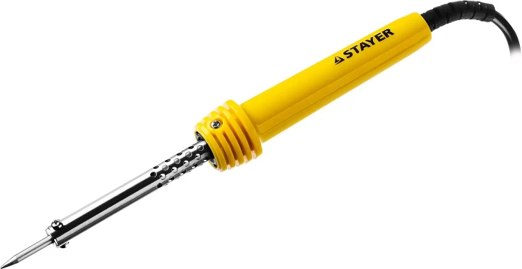 Паяльник MAXTerm с пластмассовой рукояткой, жало - конус, STAYER 55305-30, 30 Вт 55305-30 купить в Надыме
