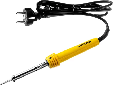 Паяльник MAXTerm с пластмассовой рукояткой, жало - конус, STAYER 55305-30, 30 Вт 55305-30 купить в Надыме