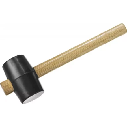 Киянка ЗУБР "МАСТЕР" резиновая черная с деревянной ручкой, 230г 2050-40_z01 купить в Надыме