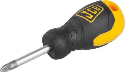 Отвертка JCB, хромомолибденовая сталь S2, двухкомпонентная рукоятка, магнитный наконечник, PZ №2х40мм JSD006 купить в Надыме