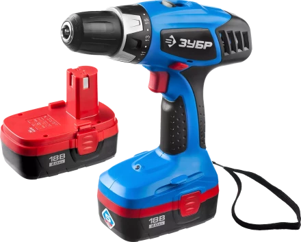 Дрель-шуруповерт 2 АКБ ЗДА-18-2 КИН20 серия ПРОФЕССИОНАЛ купить в Надыме