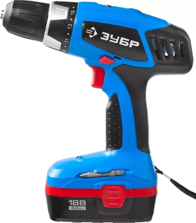 Дрель-шуруповерт 2 АКБ ЗДА-18-2 КИН20 серия ПРОФЕССИОНАЛ купить в Надыме