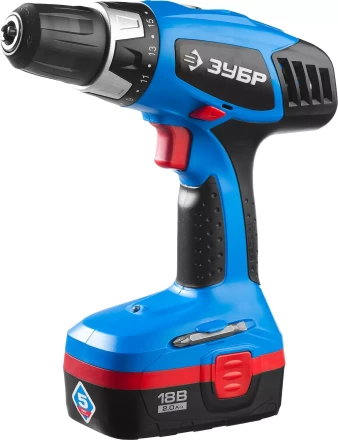 Дрель-шуруповерт 2 АКБ ЗДА-18-2 КИН20 серия ПРОФЕССИОНАЛ купить в Надыме