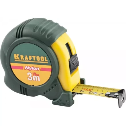 Рулетка KRAFTOOL "EXPERT" с нейлоновым покрытием, обрезин корпус, 3/19мм 34122-03-19_z01 купить в Надыме