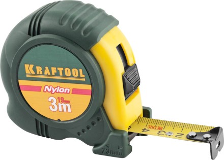 Рулетка KRAFTOOL &quot;EXPERT&quot; с нейлоновым покрытием, обрезин корпус, 3/19мм 34122-03-19_z01 купить в Надыме