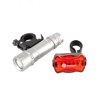 Набор велосипедный: передний 1 Вт Led, 160Lm, задний 5 red Led  Stern 90558 купить в Надыме