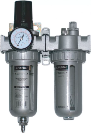 Фильтр воздушный с регулятором давления манометром и лубрикатором Кратон 3 01 03 014 купить в Надыме