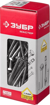 Шурупы ЗУБР "МАСТЕР" с шестигранной головкой, оцинкованные, 6x80мм, 70шт 4-300451-06-080 купить в Надыме