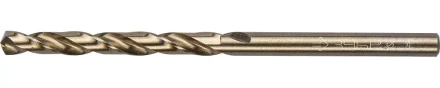 Сверло ЗУБР "ЭКСПЕРТ" КОБАЛЬТ по металлу, цилиндрический хвостовик, быстрорежущая сталь Р6М5К5, класс точн. А1, 4х75мм 4-29626-075-4 купить в Надыме