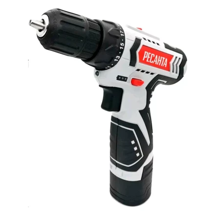 Дрель-шуруповерт аккумуляторная Ресанта ДА-12-2ЛК 75/14/2 купить в Надыме