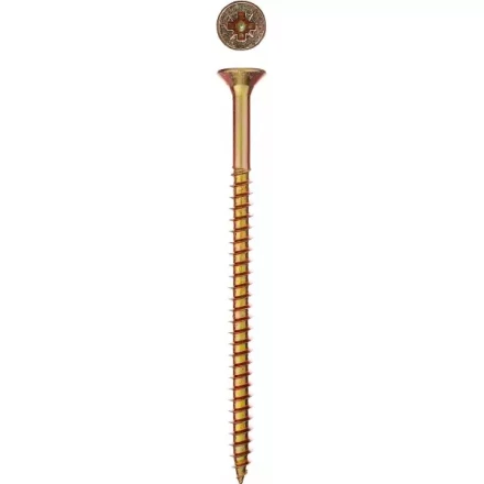 Шурупы ЗУБР "МАСТЕР" по дереву желтопассивированные, 6.0x90мм, 8шт 300396-60-090 купить в Надыме