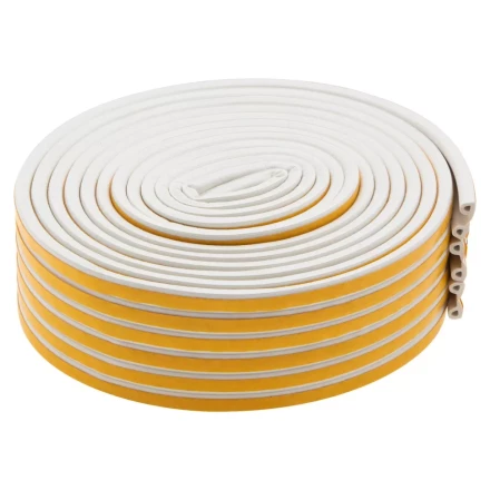 Уплотнитель резиновый, 24 м, профиль "P", белый Сибртех 88901 купить в Надыме