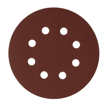 Круг абразивный на ворсовой подложке под "липучку", перфорированный, P 280, 125 мм, 5 шт Сибртех 738127 купить в Надыме