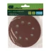 Круг абразивный на ворсовой подложке под "липучку", перфорированный, P 280, 125 мм, 5 шт Сибртех 738127 купить в Надыме
