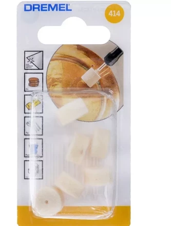 Набор полировальных насадок 414  13мм  6штук  Dremel купить в Надыме