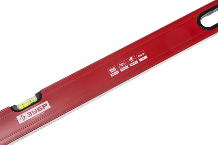 Уровень ЗУБР "МАСТЕР" "УС - 5" коробчатый усиленный, фрезерованный, 3 глазка, крашенный, с ручками, 150см 34585-150 купить в Надыме