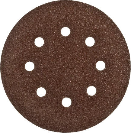 Круг шлифовальный ЗУБР "СТАНДАРТ" из абразивной бумаги на велкро основе, 6 отв., Р60, 150мм, 5шт 35350-150-060 купить в Надыме