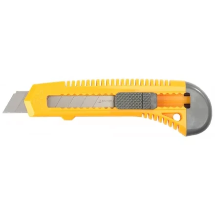 Нож STAYER "STANDARD" с выдвижным сегмент. лезвием, пластмасс.,18мм 0911 купить в Надыме