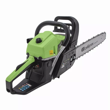 Пила цепная бензиновая Сибртех БП-5245 95209, 52 см3, шина 45 см, шаг 0.325, паз 1,5 мм, 72 звена купить в Надыме