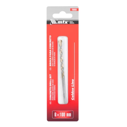 Сверло по бетону Matrix Golden Line, 6 х 100 мм цилиндрический хвостовик, 708069 купить в Надыме