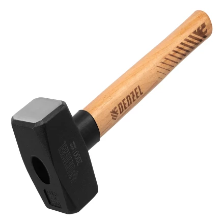 Кувалда, 2000 г Denzel, кованая головка, буковая рукоятка 11021 купить в Надыме