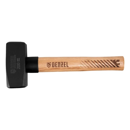 Кувалда, 2000 г Denzel, кованая головка, буковая рукоятка 11021 купить в Надыме