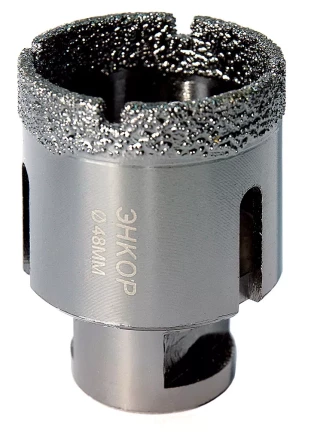 Коронка алмазная по керамограниту D 48 мм для УШМ сух. рез Энкор 48311 купить в Надыме