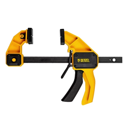 Струбцина F-образная Denzel, быстрозажимная, 150 х 80 мм, усиленный нейлоновый корпус 20505 купить в Надыме