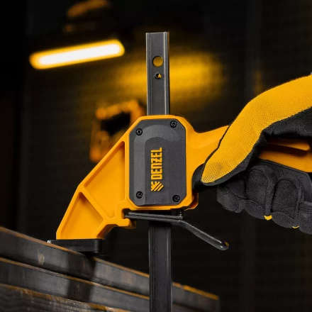 Струбцина F-образная Denzel, быстрозажимная, 150 х 80 мм, усиленный нейлоновый корпус 20505 купить в Надыме