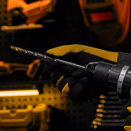 Сверло спиральное по металлу Denzel, 7,5 х 156 мм, Р6М5, Golden Tip, удлиненное, 718259 купить в Надыме