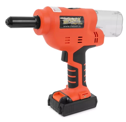 Аккумуляторный вытяжной заклепочник MESSER M1000 (18В;  Li-Ion 2Ач х 2; 3,2 - 6,4) купить в Надыме