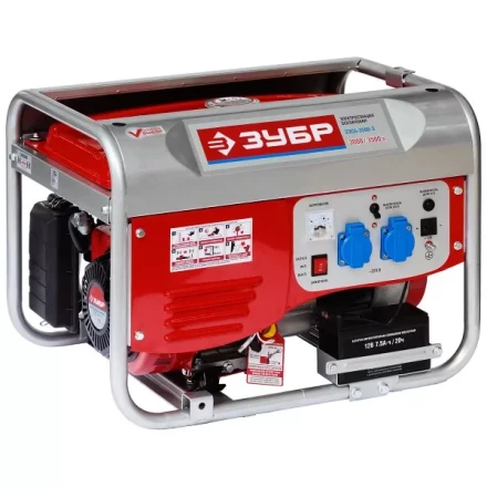 Электростанция ЗУБР бензиновая, 4-х тактная, ручной и электрический пуск, 220/12В, 3500Вт ЗЭСБ-3500-Э купить в Надыме