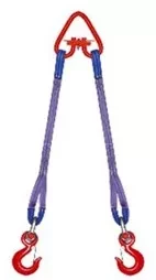 Строп текстильный двухветвевой 2СТ 8 т L=5 м РА 150 мм Звено РТ-3 купить в Надыме