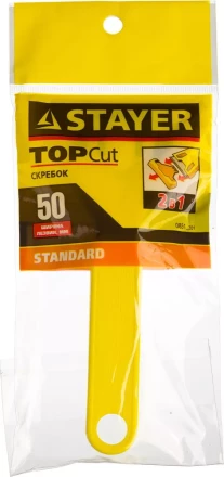 Скребок STAYER "STANDARD", пластмассовый корпус, 50мм 0851_z01 купить в Надыме